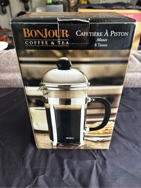 Monet French Press Coffee & Tea Maker - Black